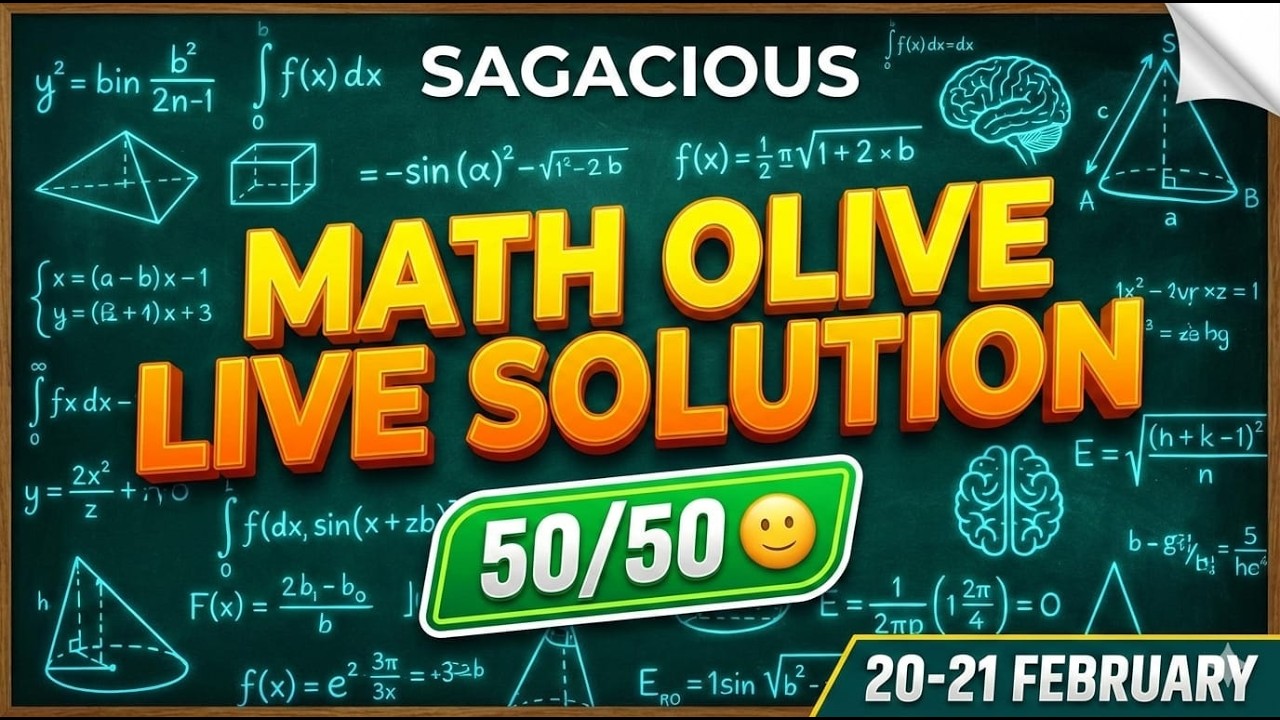 Olive board live 20-21 february math solution #cgltier1 #olivelive #oliveboard #sagacious #ssc