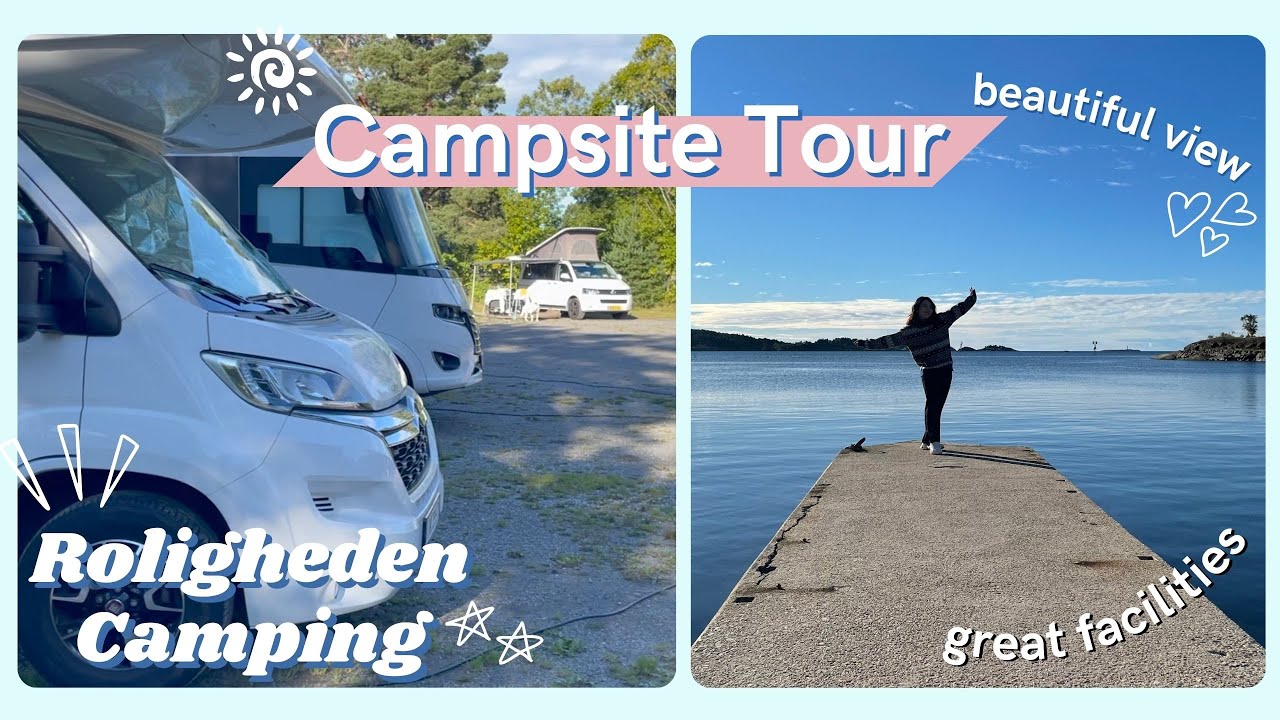 🇳🇴 Beautiful RV Campsite in Kristiansand, Oslo 🇳🇴 | Campsite Tour - Roligheden Camping |