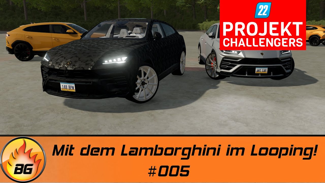LS22 Challengers #005 | Mit dem Lamborghini im Looping! | FARMING SIMULATOR 22