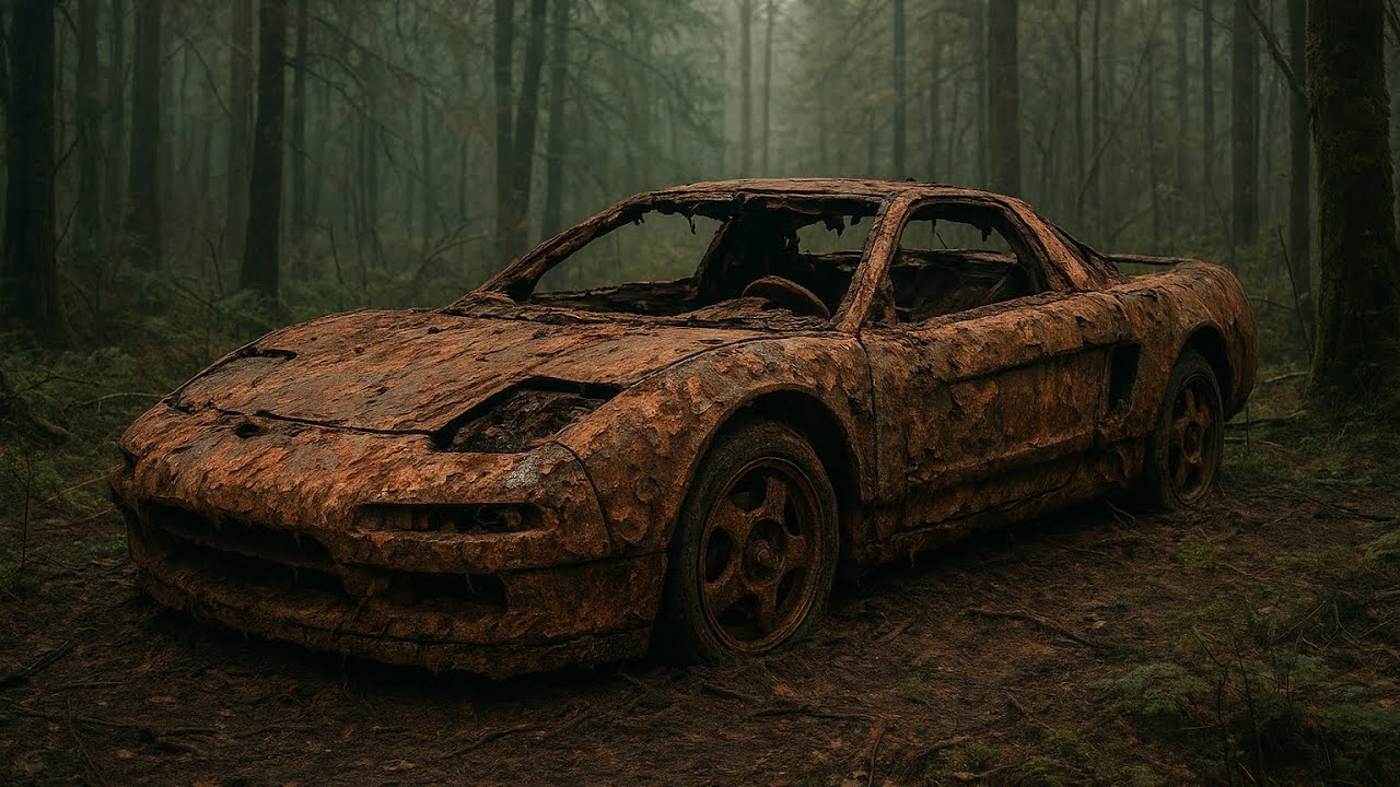 ABANDONED HONDA NSX: Restoration in 8 Minutes
