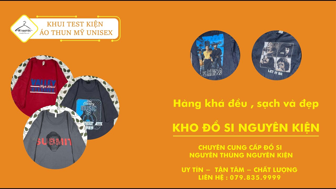 SĂN ĐỒ SI | ĐỒ 2 HAND | Khui test kiện áo thun mỹ unisex | HÀNG KHÁ SẠCH VÀ ĐỀU | DOSINGUYENKIEN.COM