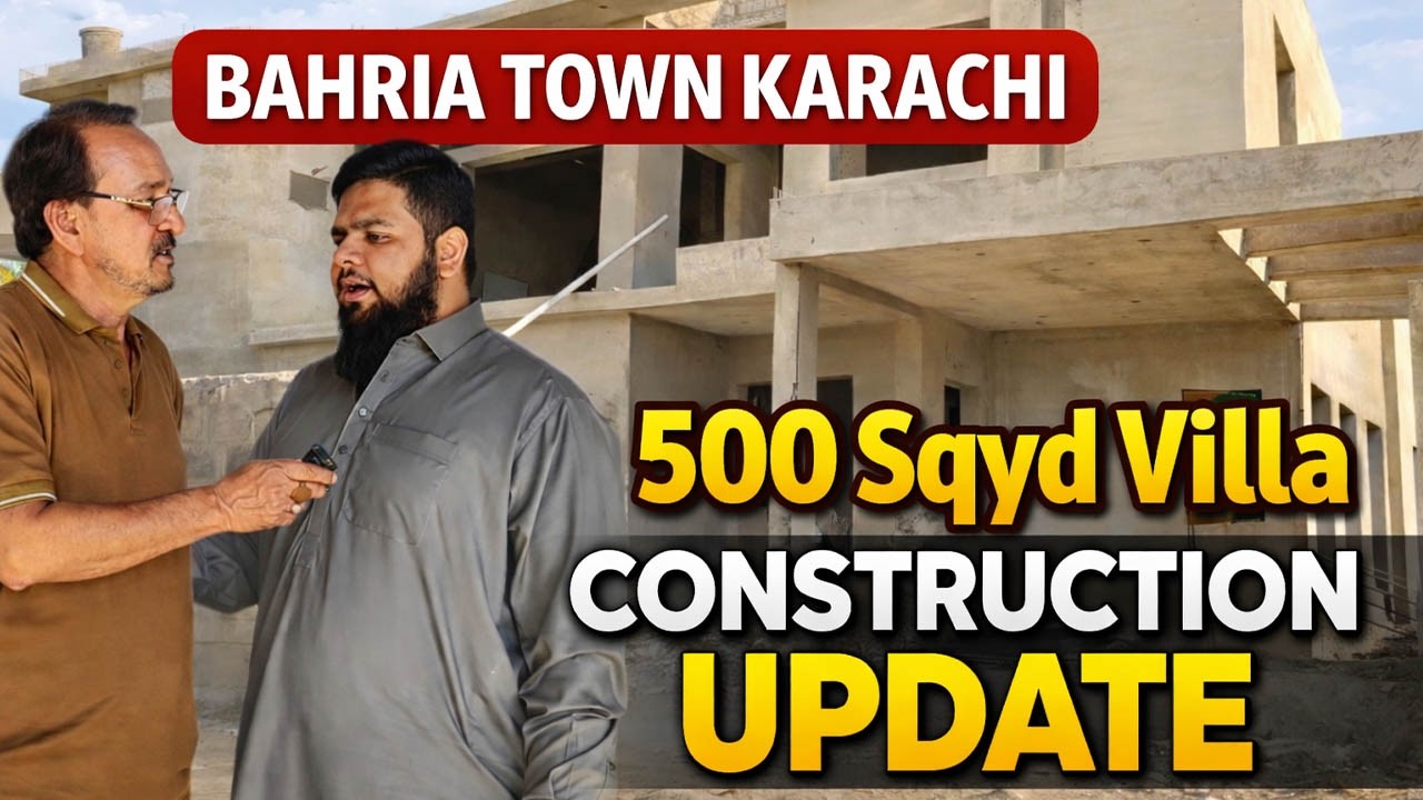 Bahria Town Karachi | 500 SQ.YD Beautiful Under Construction Villa | Prime Location | Villa For Sale
