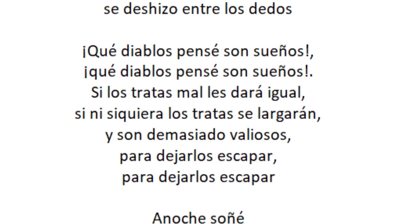Anoche soñé