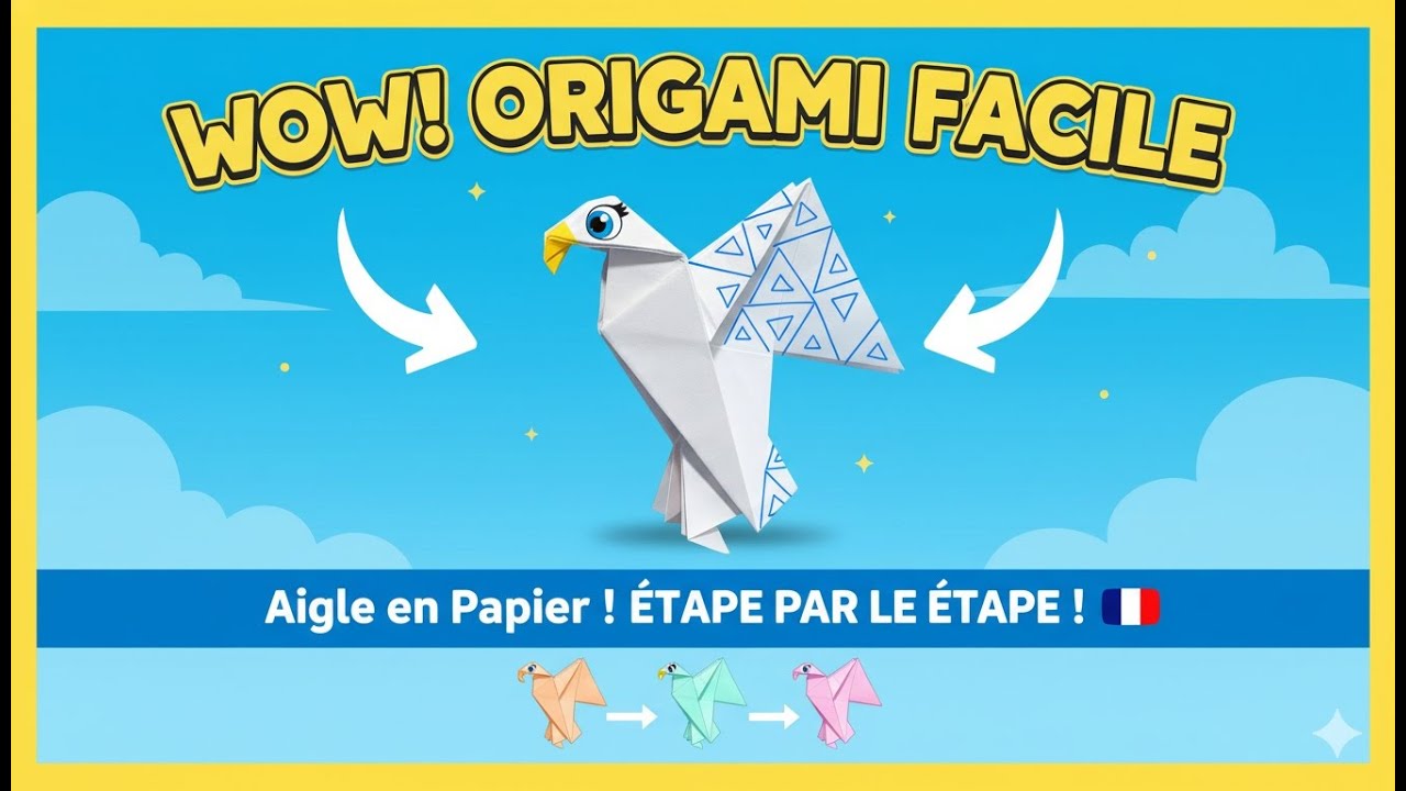 Comment faire un aigle en papier | Tutoriel origami facile étape par étape
