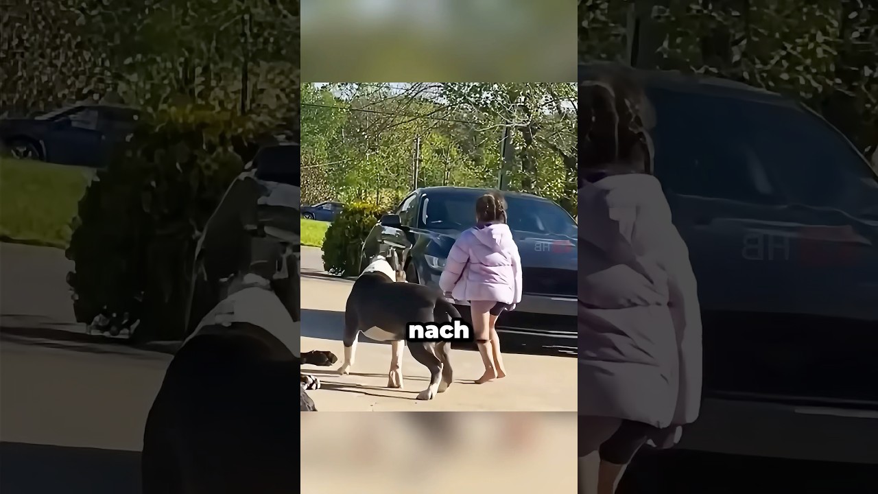 Diese Heldenhunde besch&uuml;tzen immer die Tochter ihres Besitzers 🥹