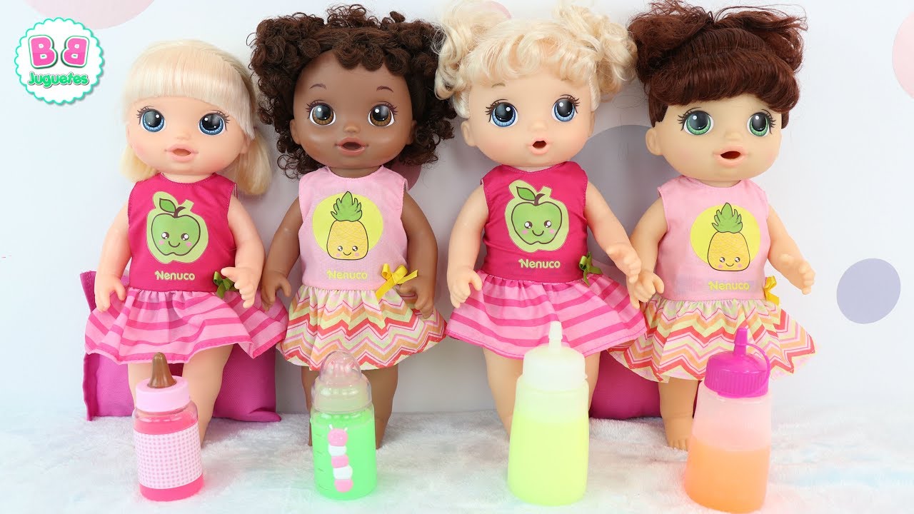 🍎 Mis muñecas Baby Alive toman zumos de fruta 🍍