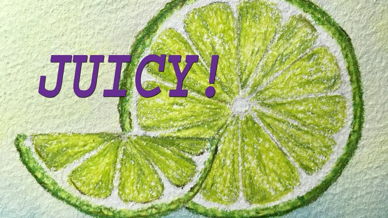 How to Draw and Color a Juicy Citrus: Lime