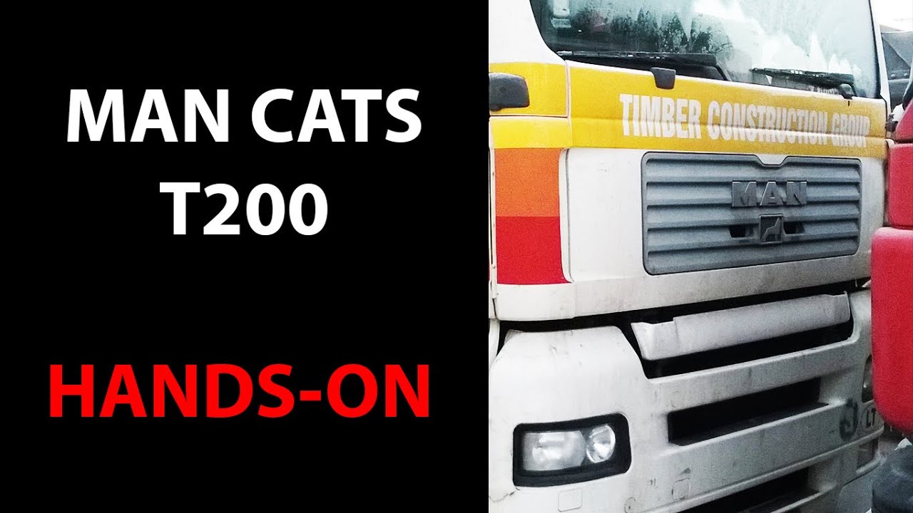 Truck diagnostic Man Cats T200 at work