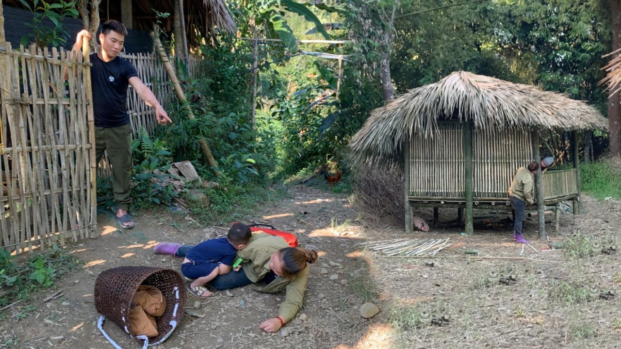 FULL VIDEO: 120 Days abandoned and wandering by my husband - building a small house