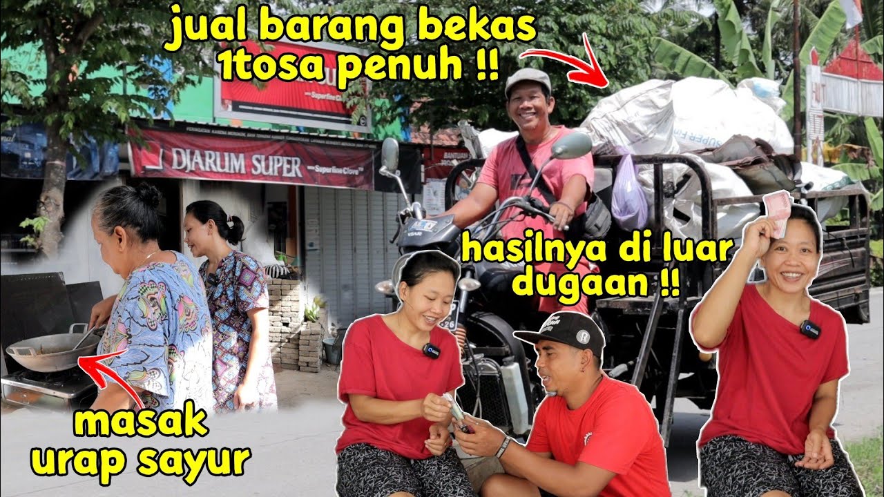 Menu ndeso urap sayur - jual barang bekas dapat uang banyak ?!