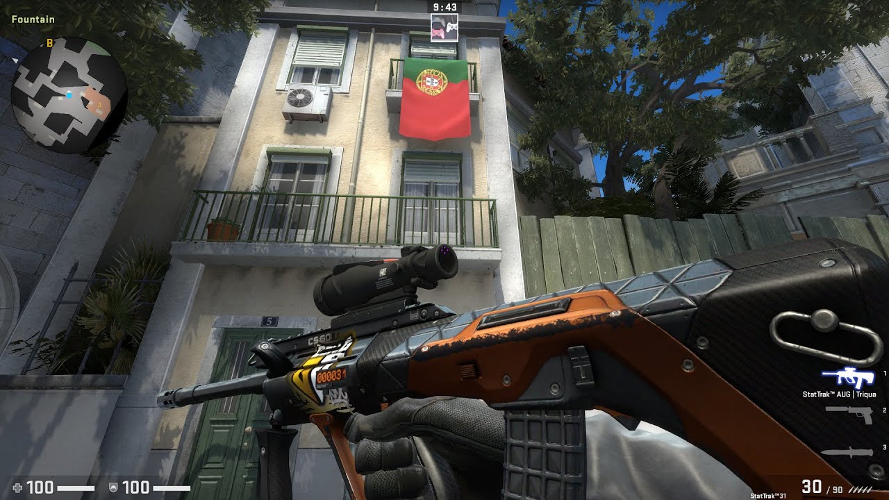 CSGO StatTrak&trade; AUG Triqua Well Worn