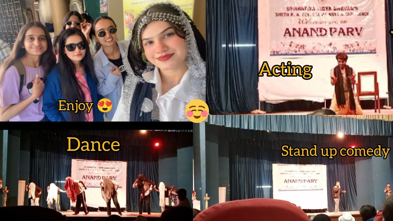 Anand parv-2026 Dance🕺🏻💃🏻 , Acting👩🏻‍🎤 and stand up comedy 😸in my college ✨  #vlog37