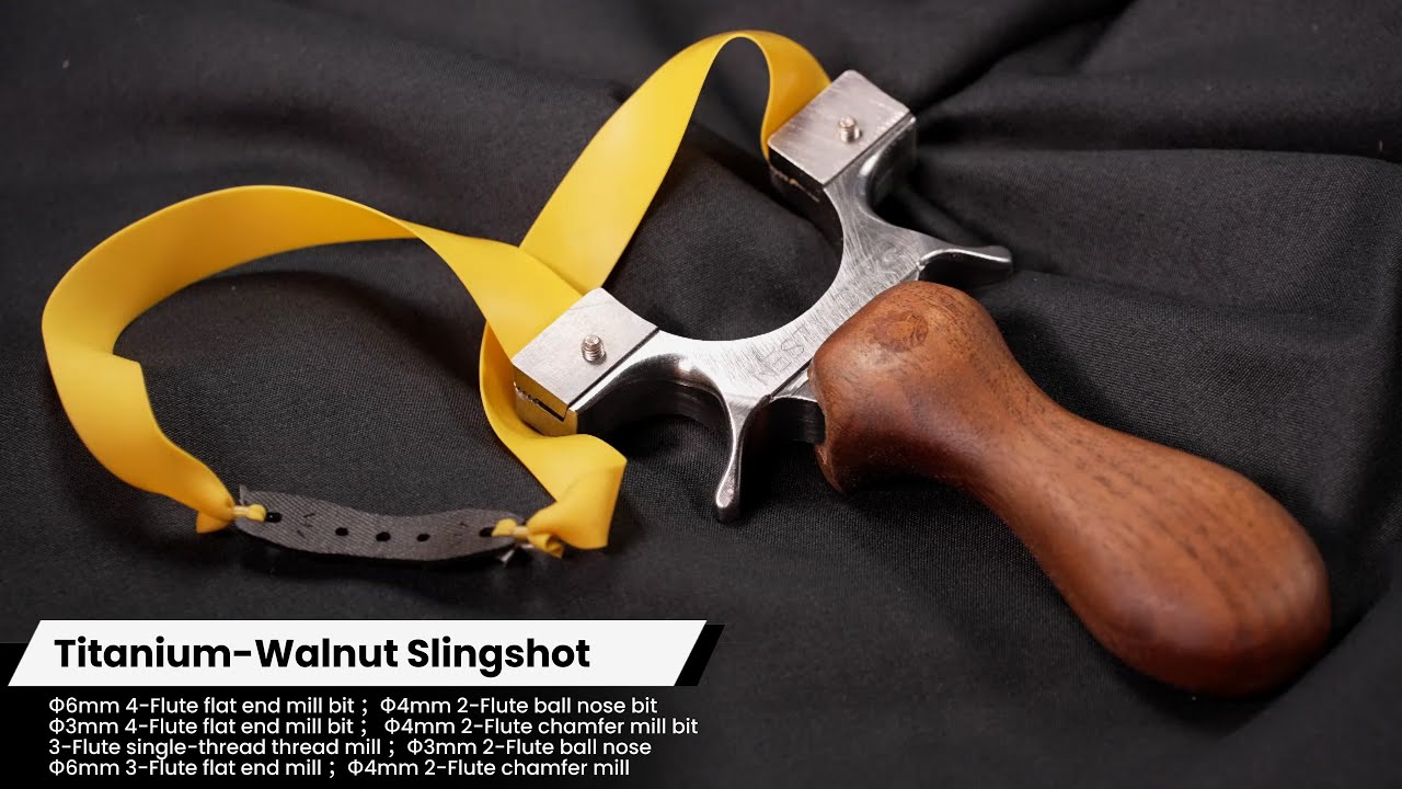 Titanium-Walnut Slingshot
