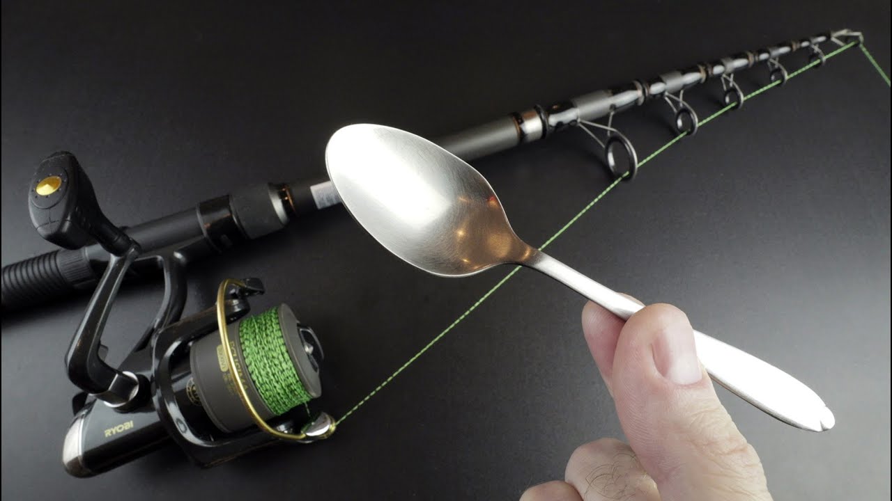 Brilliant Idea for Fishing from Metal Spoon!