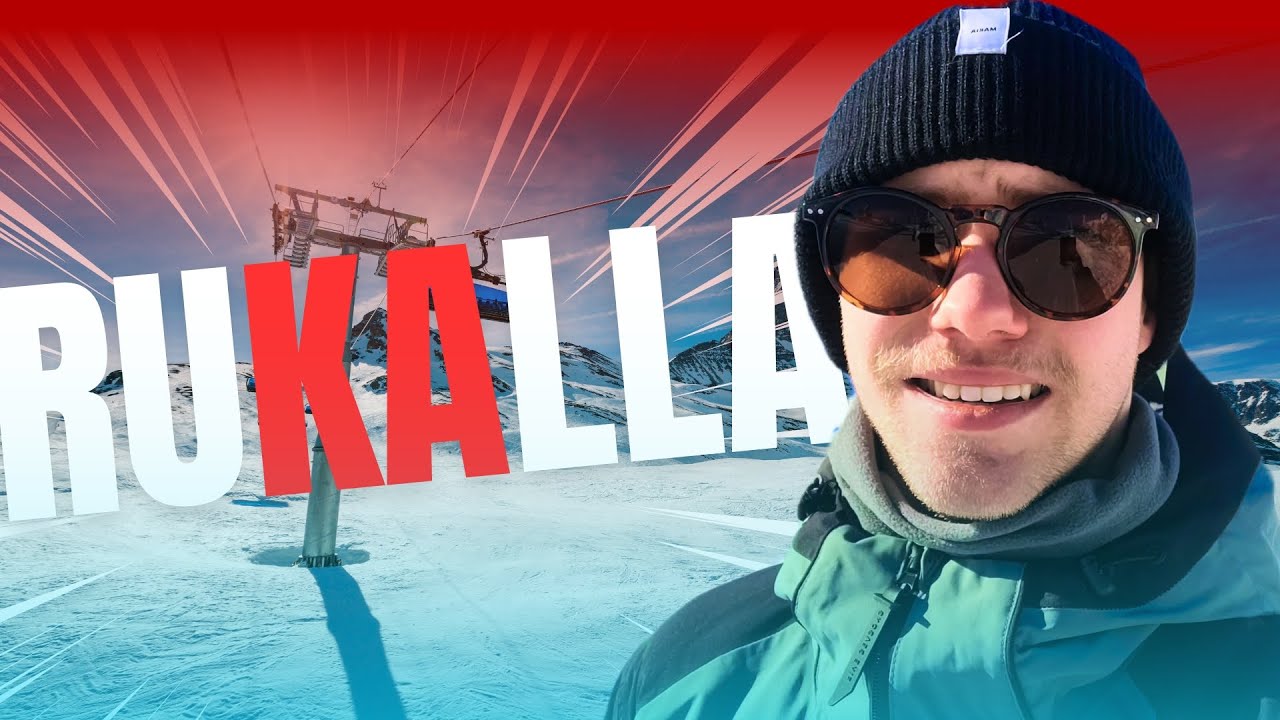 Olin ENSIMMÄISTÄ kertaa laskettelemassa | Ruka 2024