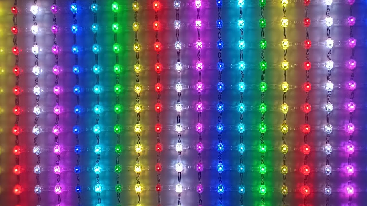 Programmable and Flexible LED Mesh Screen Curtain Display