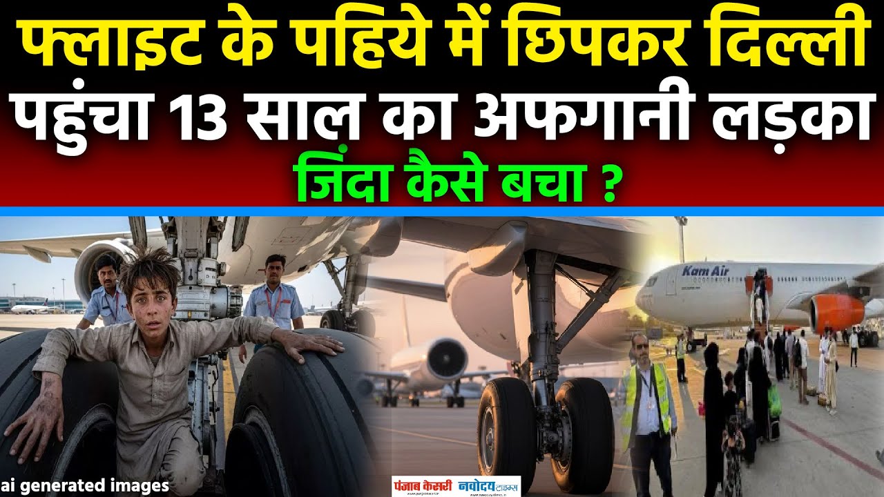 Flight के पहिये में छुपकर Delhi आया 13 साल का लड़का, जिंदा कैसे बचा?|IGI Airport|Afghanistan|Kabul