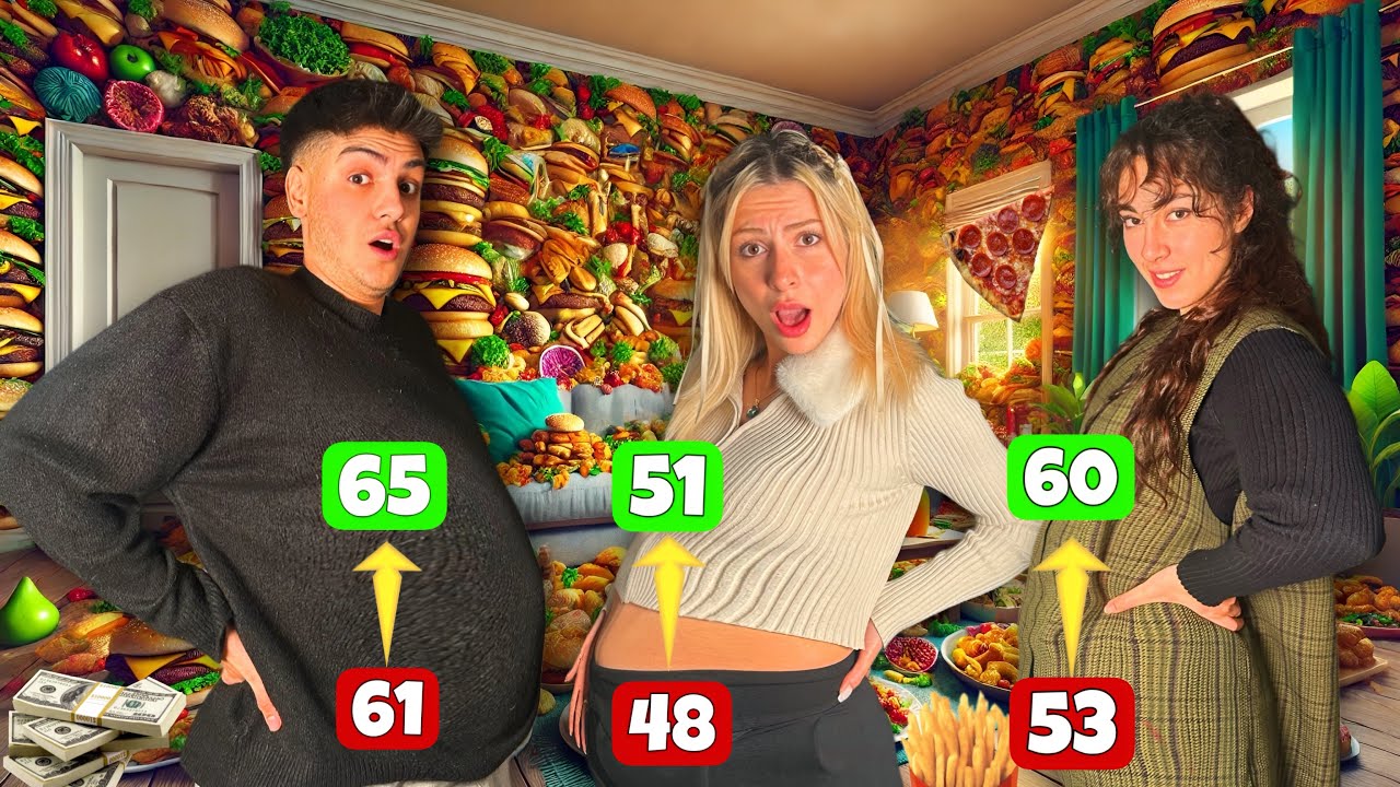 EN ÇOK KİLO ALAN KAZANIR!! 5000₺💵 Melih Yıldırım | Sıla Beyoğlu 🍔🍟🍝