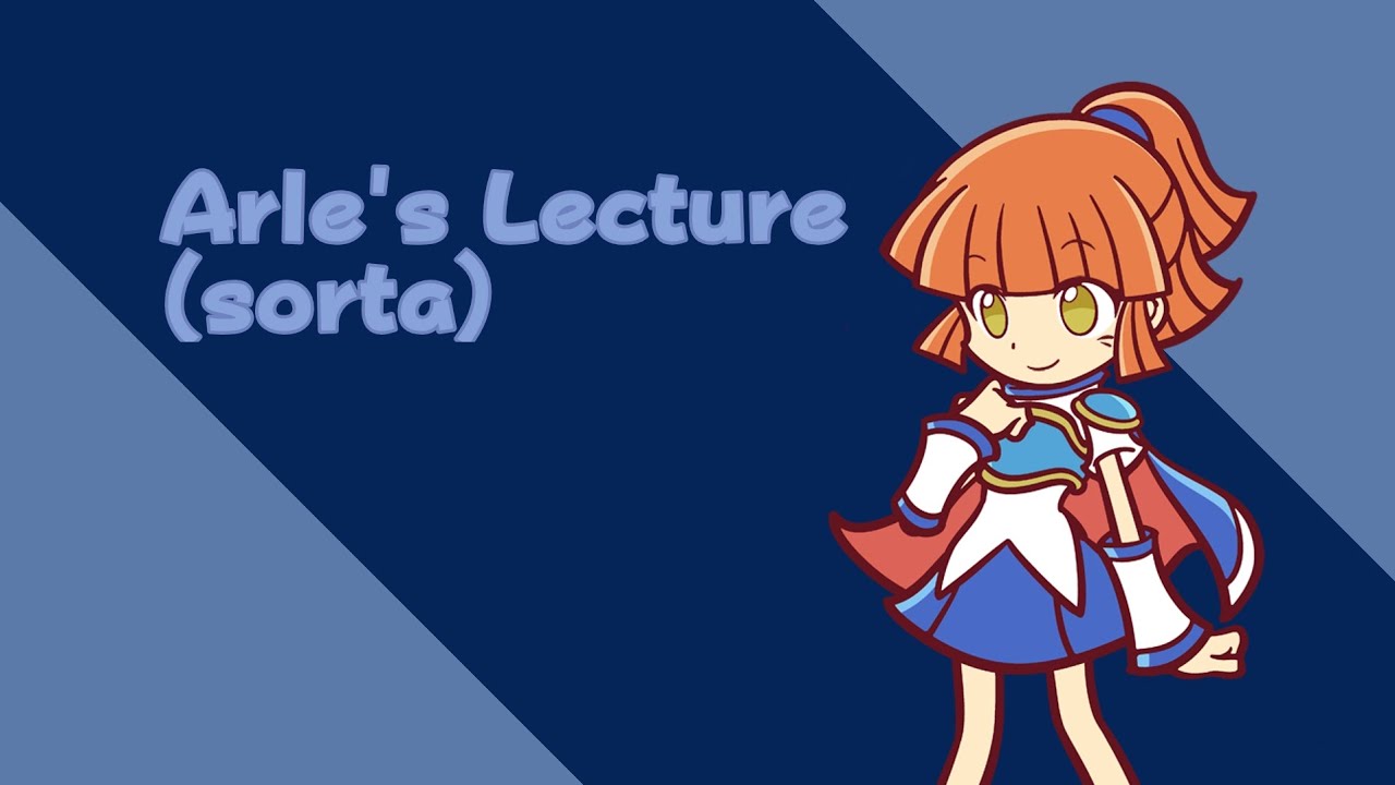 Arle's Lecture (sorta) | kloog