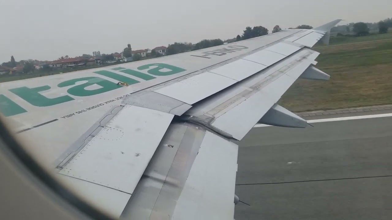 ITA Airways Airbus A320 Takeoff Turin TRN Italy 320 Former Alitalia