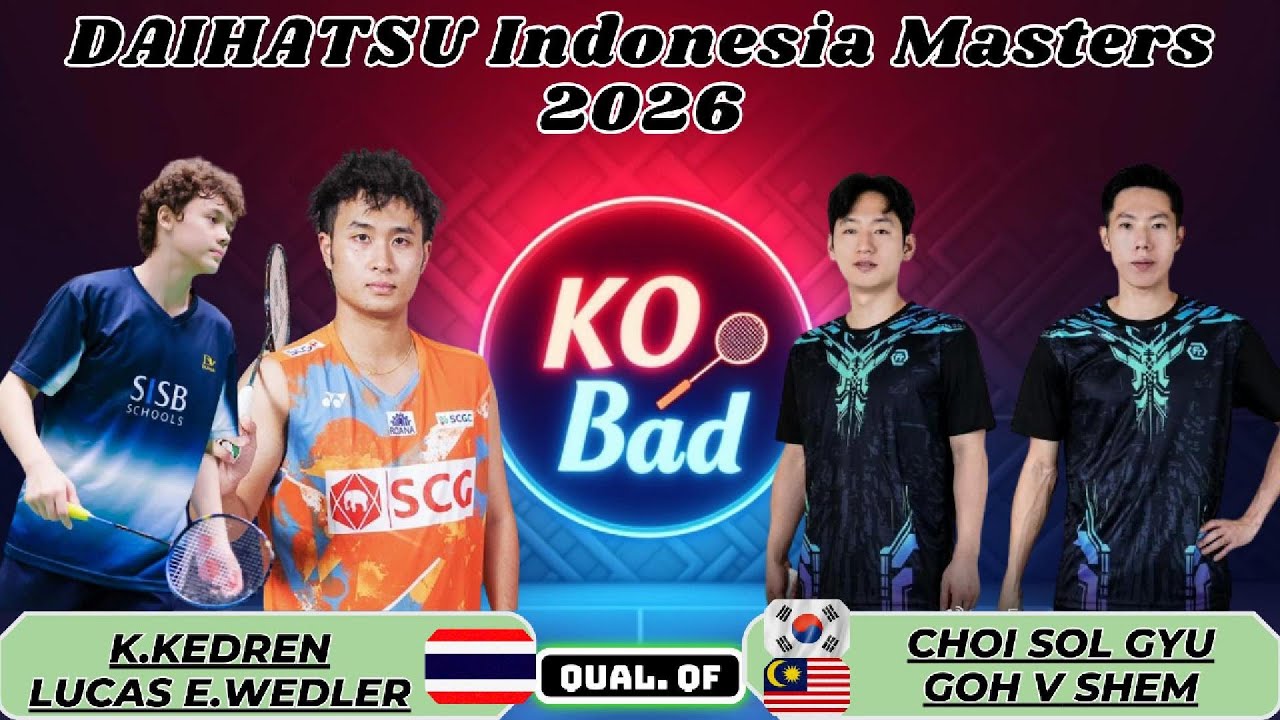 Kedren/Wedler vs 최솔규/고브셈 | 2026 인도네시아 마스터즈 예선