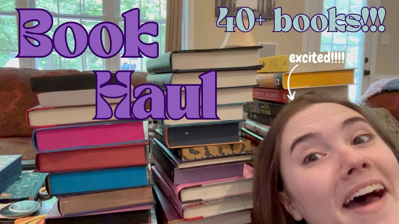 40+ Book Haul!!!! || A ton of new fancy books to not read
