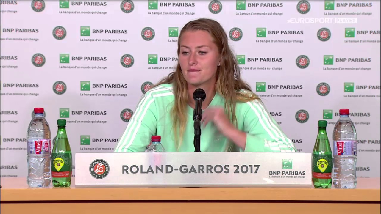 Kristina Mladenovic Press Conference RG17 - 6th of June
