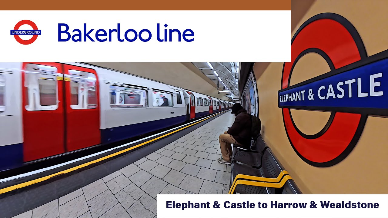 Elephant & Castle to Harrow & Wealdstone &ndash; Full Bakerloo Line Journey with Surround Audio