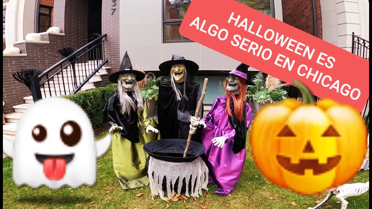 Así DECORAN las casas en CHICAGO por HALLOWEEN 👻🎃 - Vida en USA🇺🇸