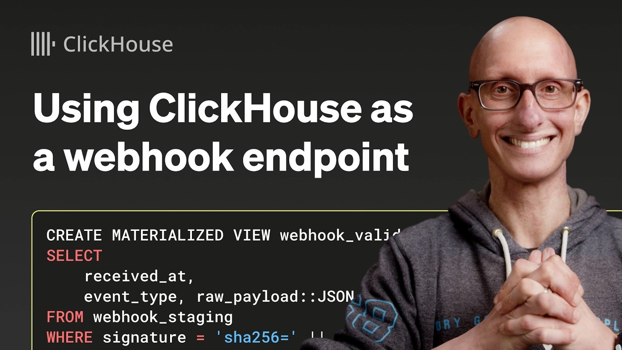 Использование ClickHouse в качестве веб-перехватчика GitHub.