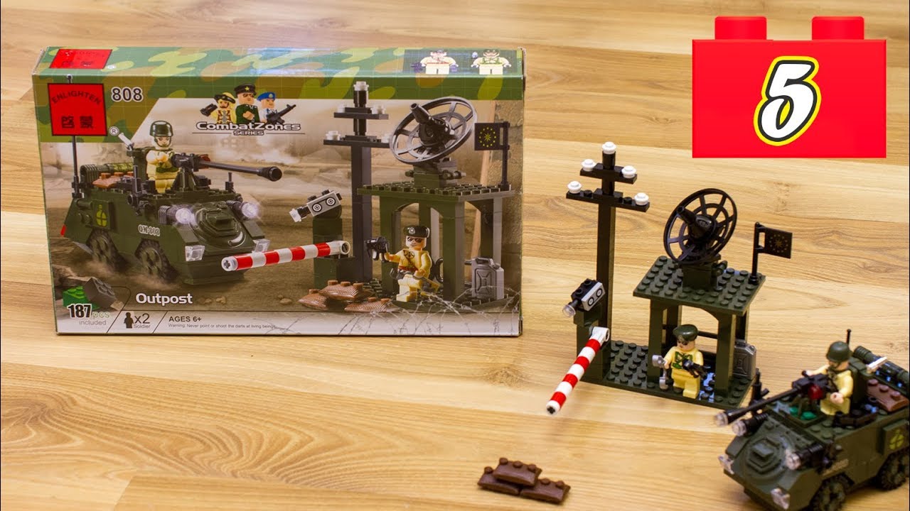 Lego Classic 5 : Форпост конструктор Enlighten 808, 187 деталей
