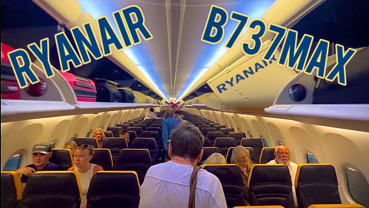 Ryanair B737MAX-8 flight from Lanzarote to Manchester airport.