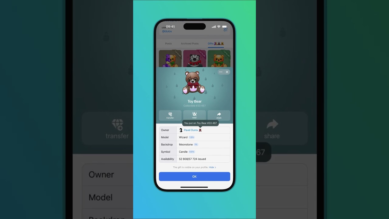 Telegram Gifts NFT