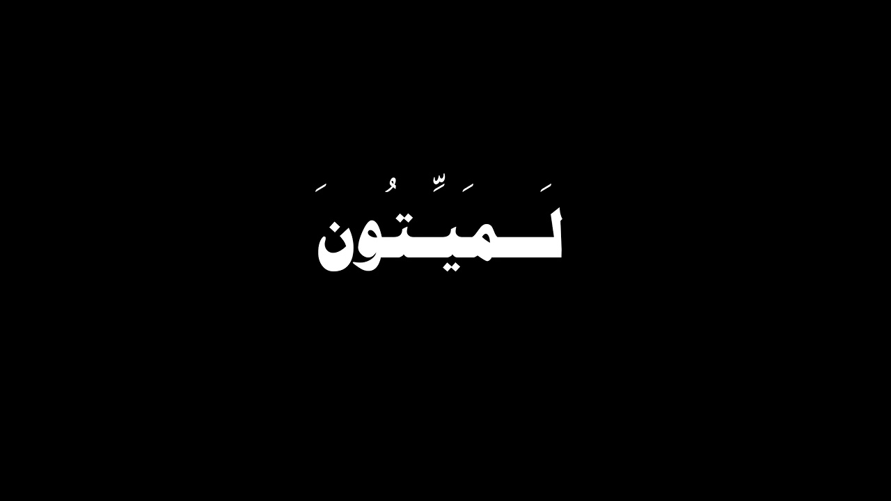 ثُمَّ إِنَّكُم بَعْدَ ذَٰلِكَ لَمَيِّتُونَ | كرومات قرآن شاشة سوداء بدون حقوق | ماهر المعيقلي 