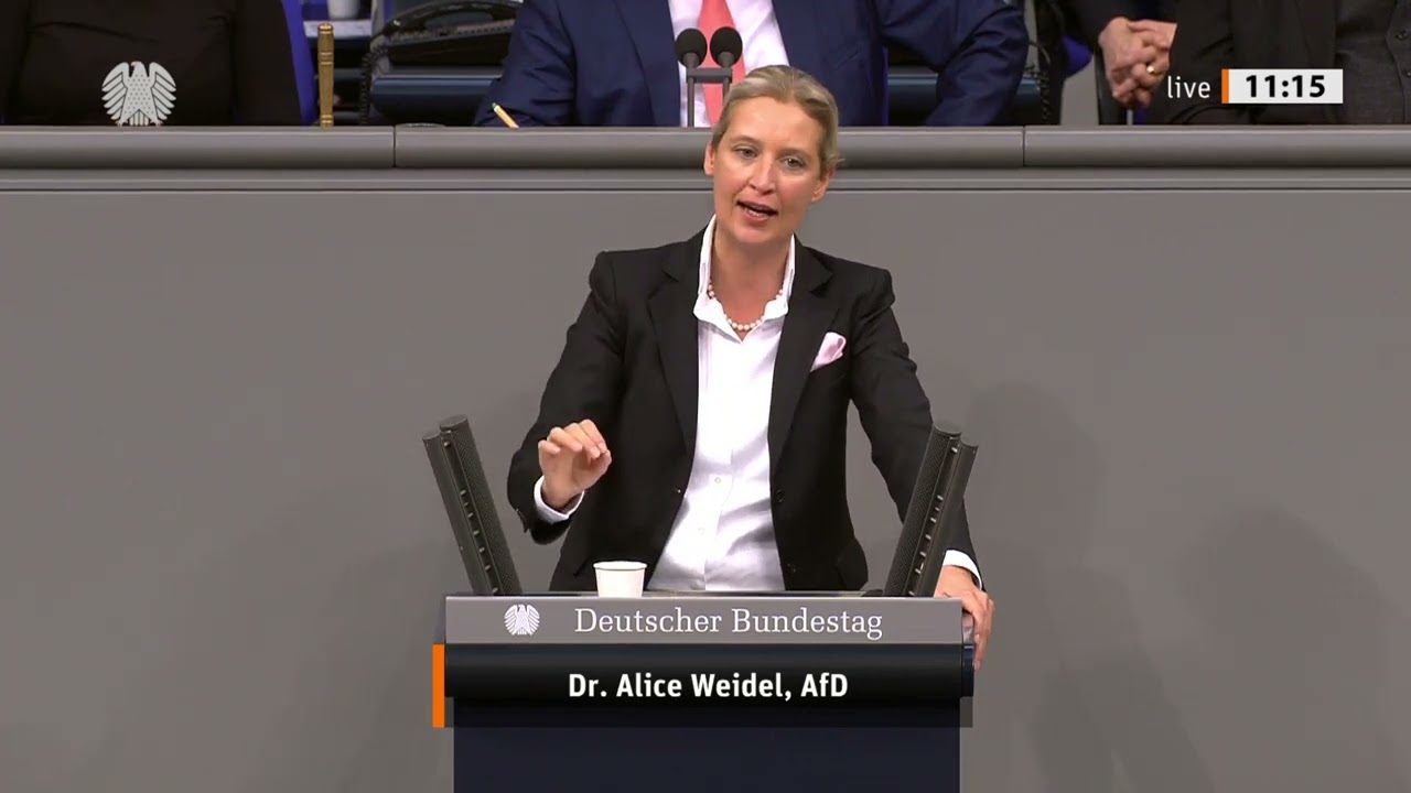 Historisch: „Generalabrechnung im Bundestag! – Alice Weidel: ‚Altparteien zerstören unser Land!‘“