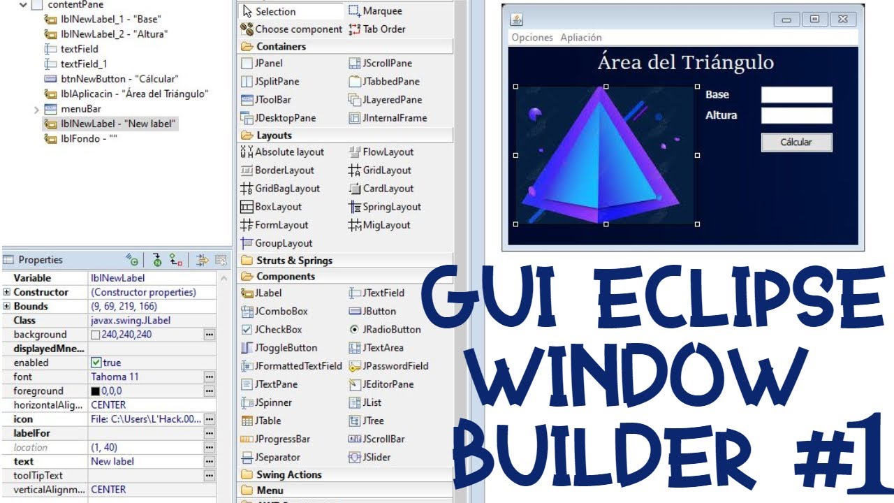 Configurar WindowBuilder IDE Eclipse + Construir Interfaz Gráfica desde cero en JAVA #1