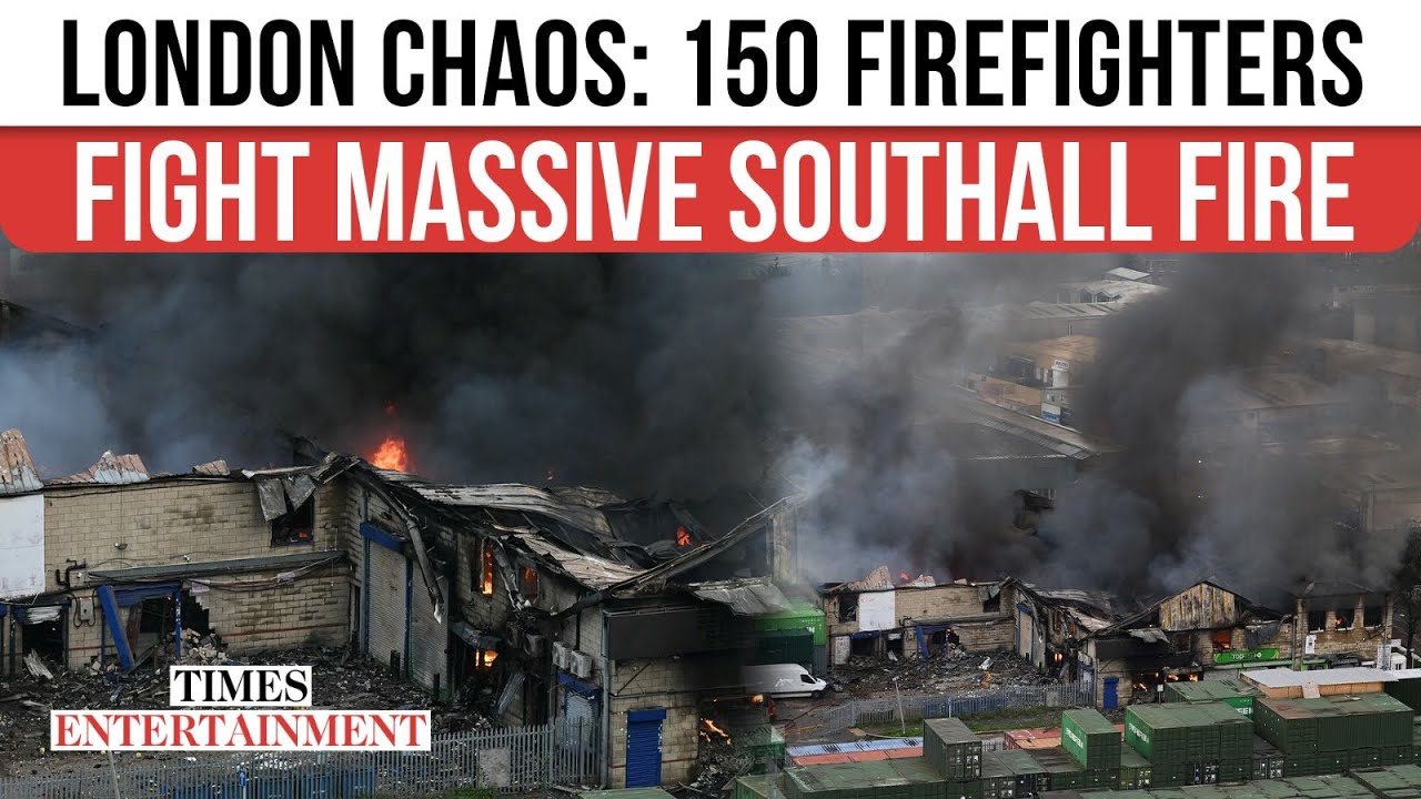 London&rsquo;s Southall EXPLODES: Massive Warehouse Fire SPARKS Chaos, 150 Firefighters Battle Blaze
