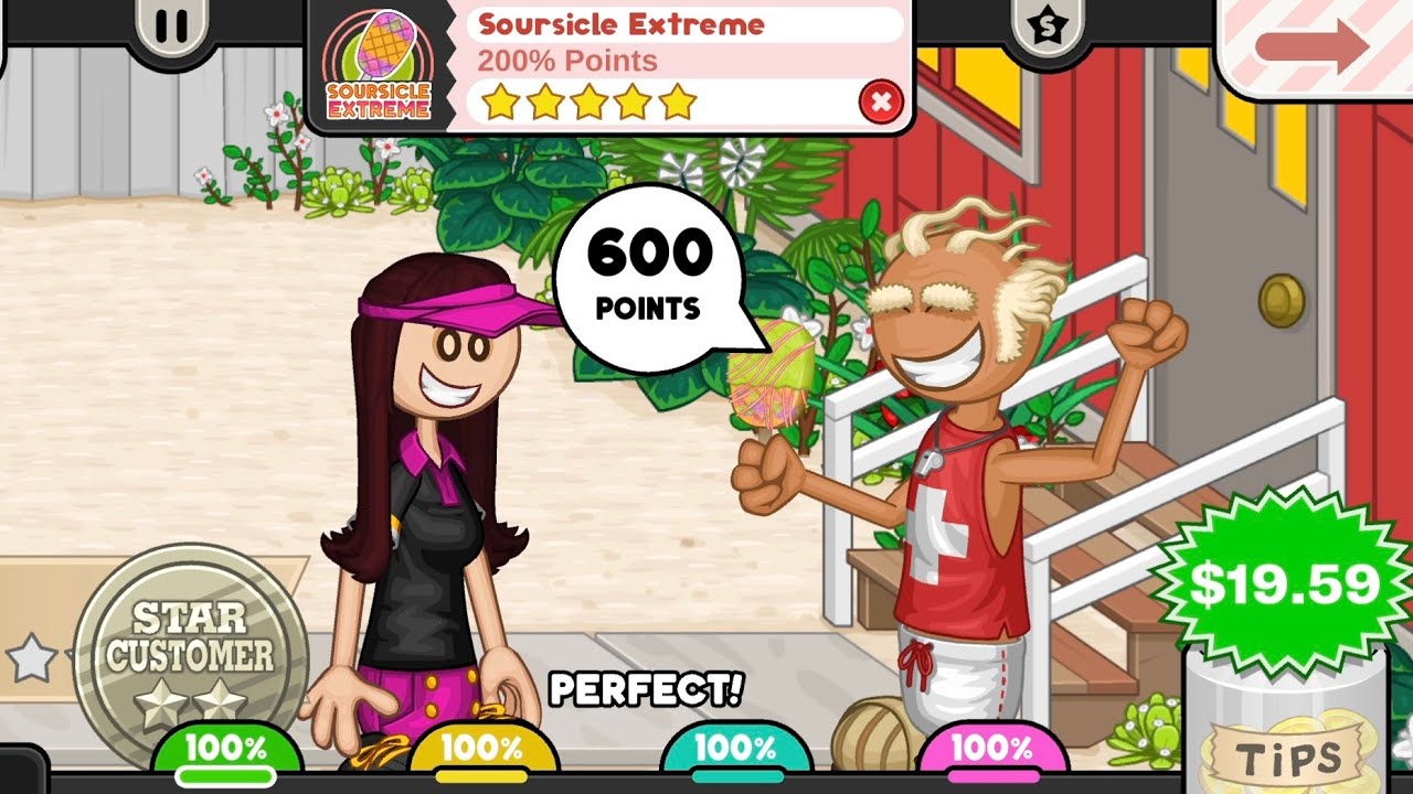 Papa's Paleteria To Go! - Reaching Rank 100 / Day 155  (Perfect Day)