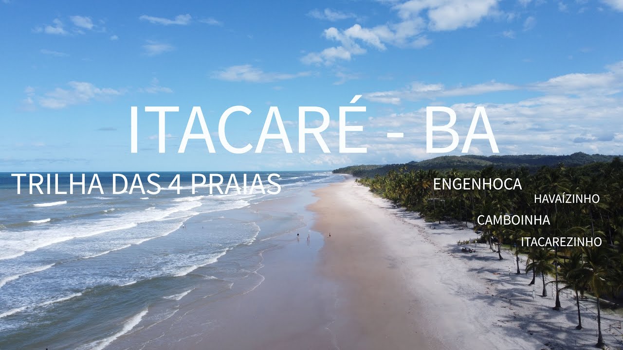 Trilha das 4 praias PARADISÍACAS em ITACARÉ - Ba