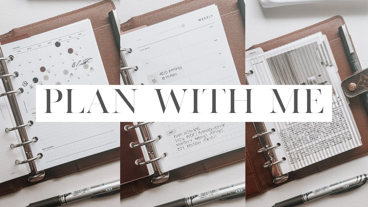 Обновления ежедневника Plan With Me и A6 | Декабрь и январь | Еженедельный обзор 8LOTUS с вкладыш...