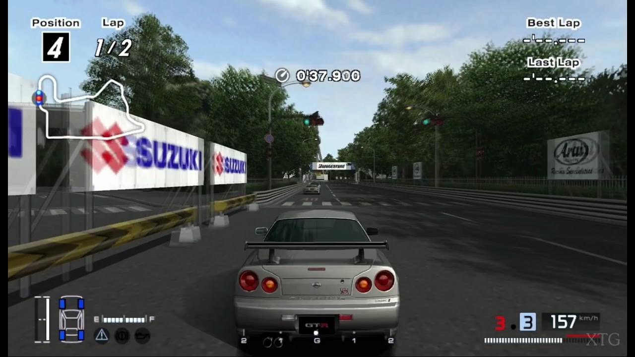 [#406] Gran Turismo 4 - Nissan SKYLINE GT-R V-spec II (R34) '00 PS2 Gameplay HD