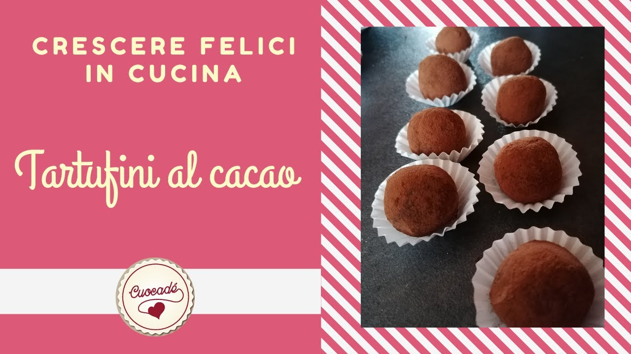 Ricette per bambini. Tartufini al cacao