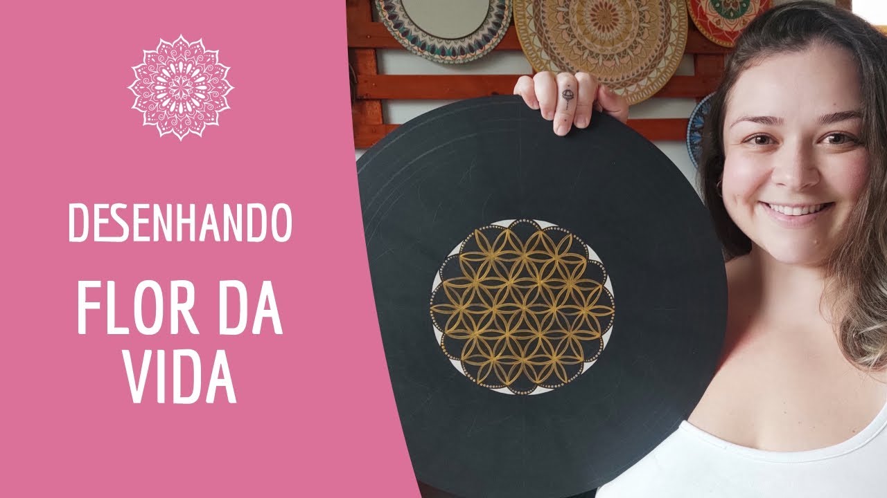 COMO DESENHAR UMA MANDALA FLOR DA VIDA | Ateliê Jardim de Vagalumes