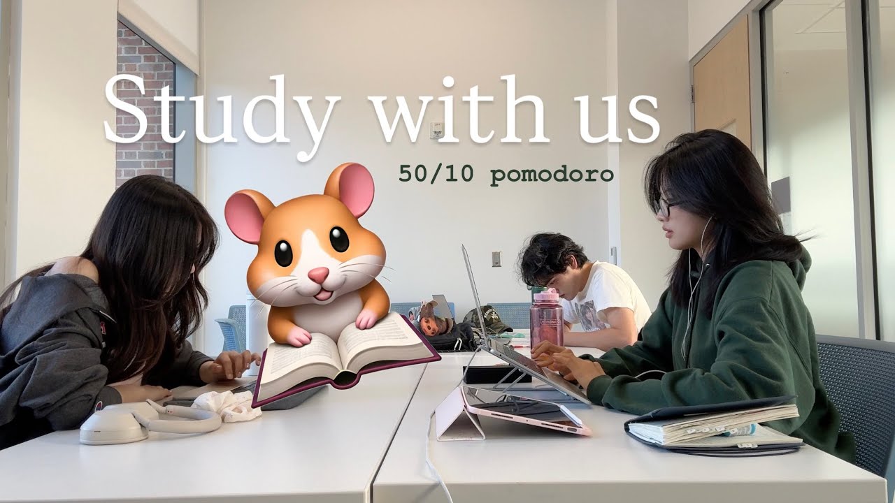 3시간 스터디윗미📖 친구들과 같이 공부해요! STUDY WITH ME (50/10 pomodoro, no music)