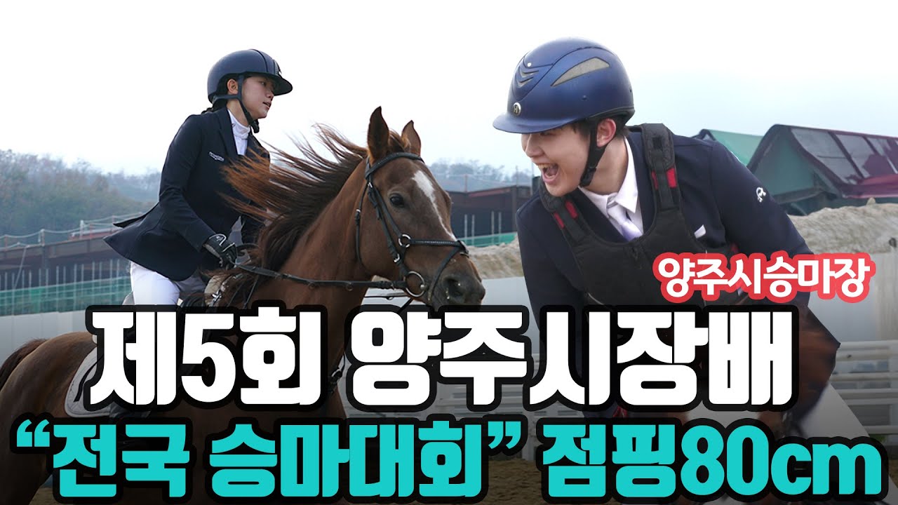 제5회 양주시장배 전국 승마대회 🎈장애물80cm  #양주시승마장