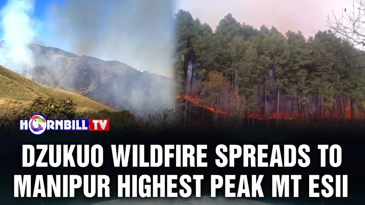 DZUKUO WILDFIRE SPREADS TO MANIPUR HIGHEST PEAK MT ESII