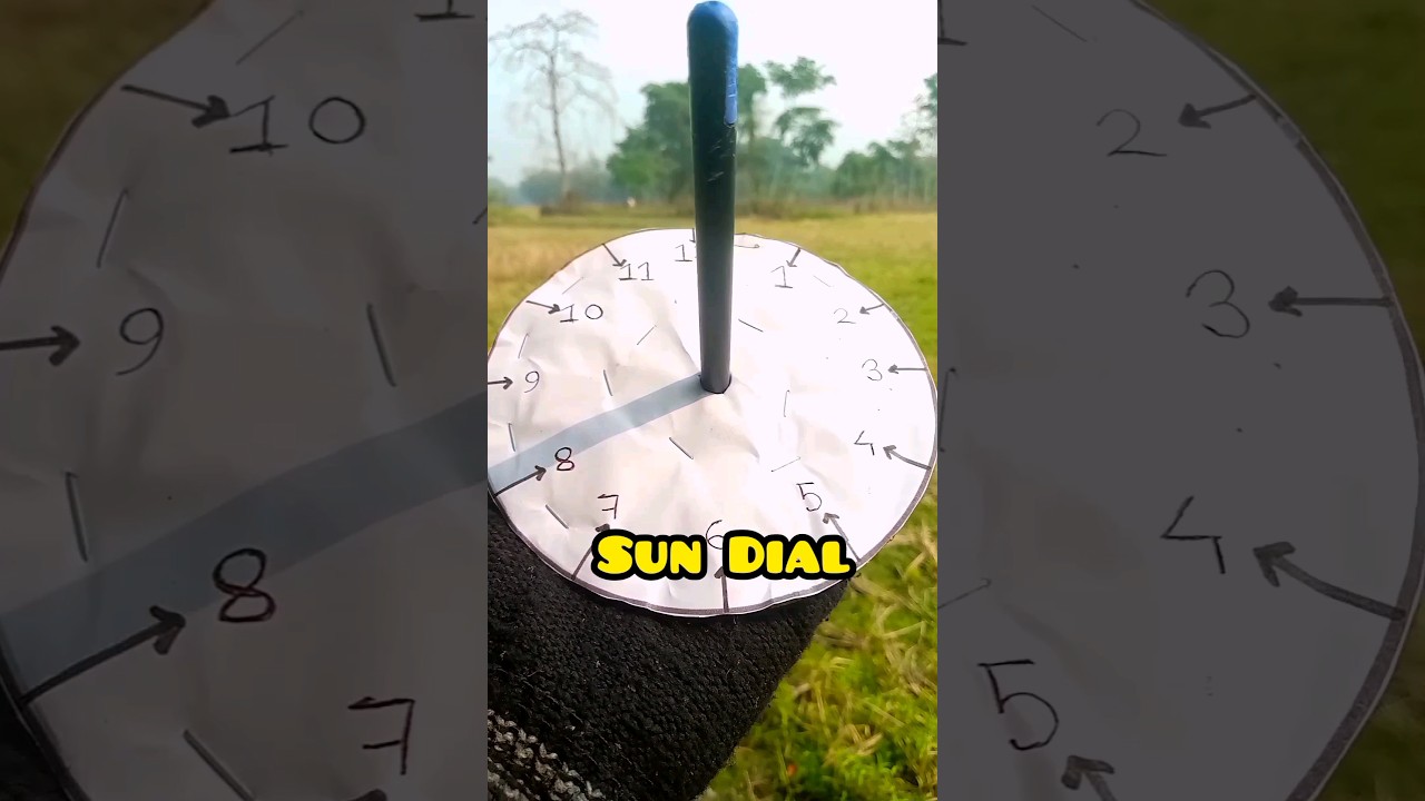 Diy Sundial 🤔 | #shorts #bituexperiment