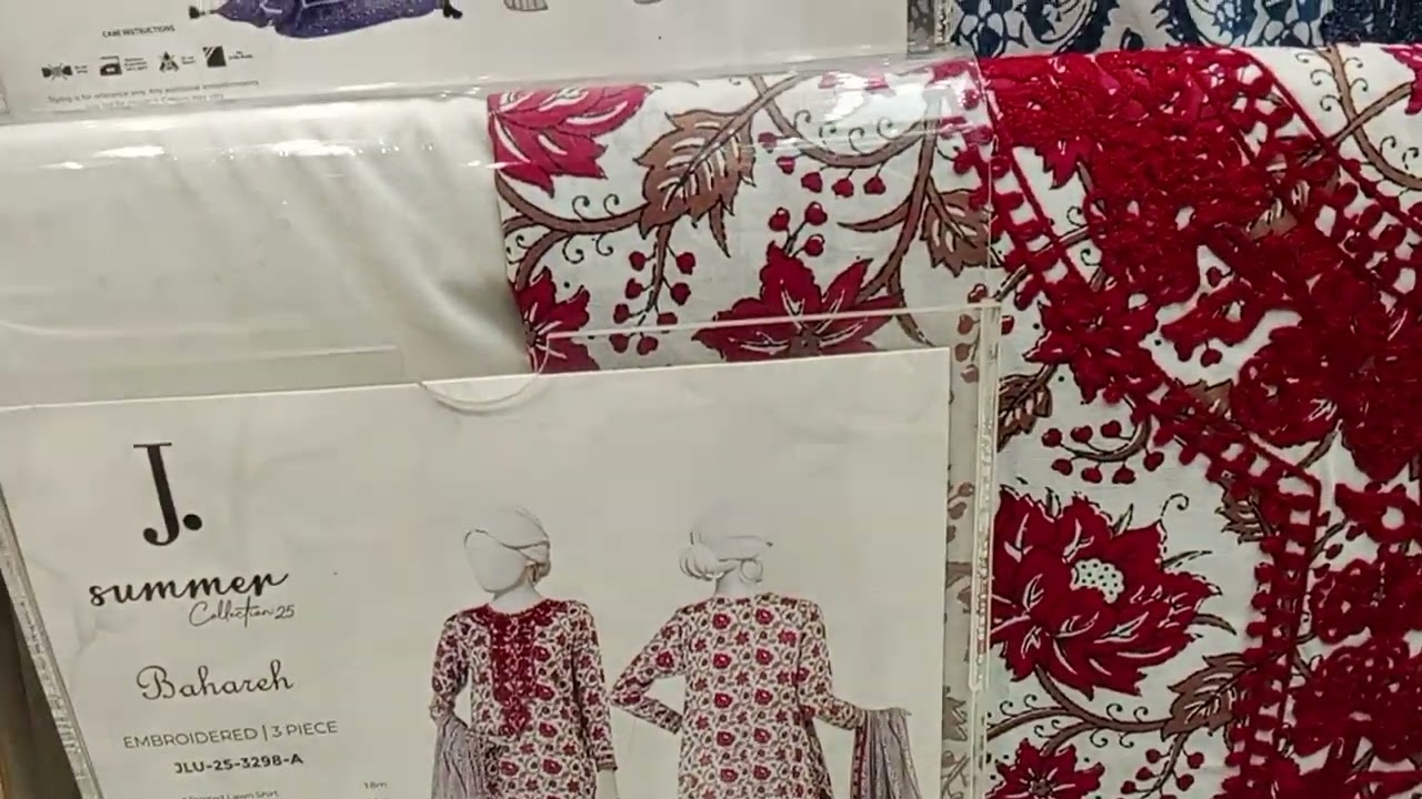 j. Lawn collection new article unstitched 3 peace