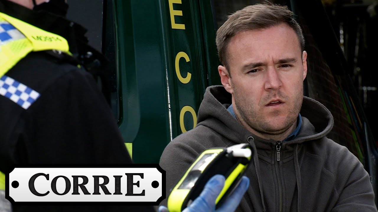 Tyrone Is Stopped by the Police for Drunk Driving | Coronation Street