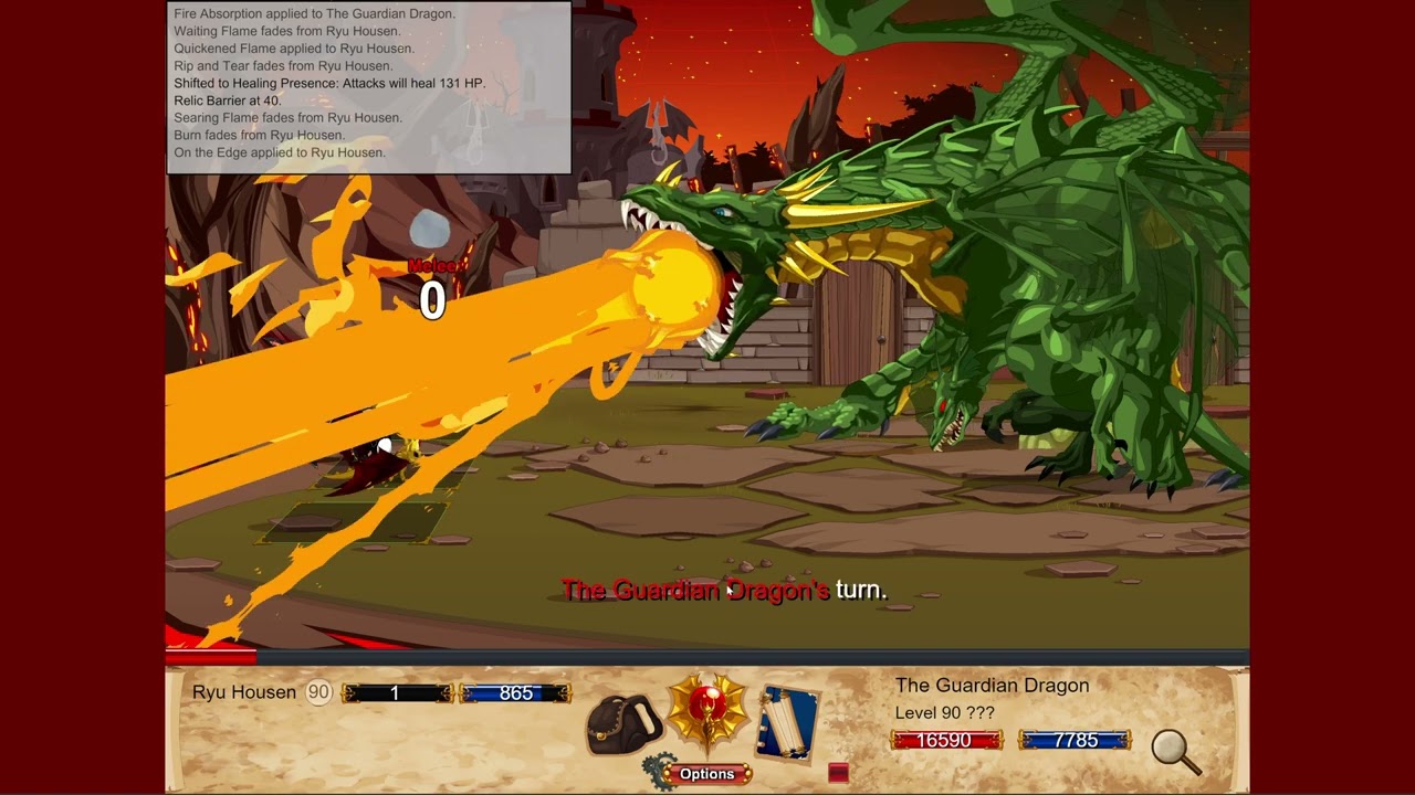 DragonFable - Willowshire Burns (DeathKnight, 4K)